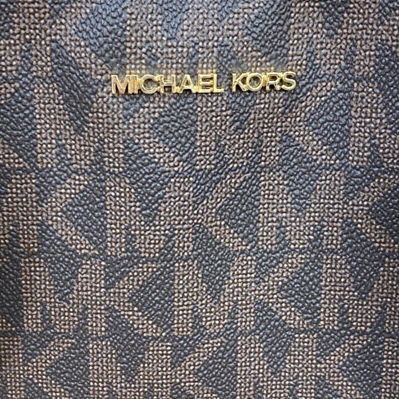 MICHAEL KORS Large Maeve Open Tote Bag in Logo Canvas Shoulder Bag 38S4G5VT3B 2
