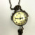 Retro Steampunk Quartz Pocket Watch Black/Bronze Dial Ball Necklace Chain Gifts