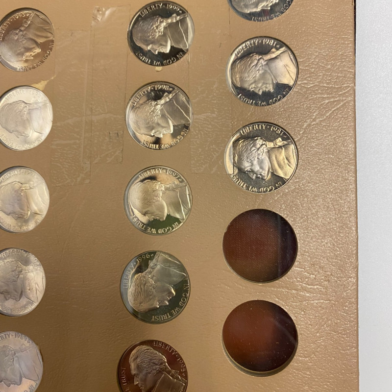 Dansco Album 7113 Jefferson Nickels 1938-1976 Coin Collectors, 158 coins