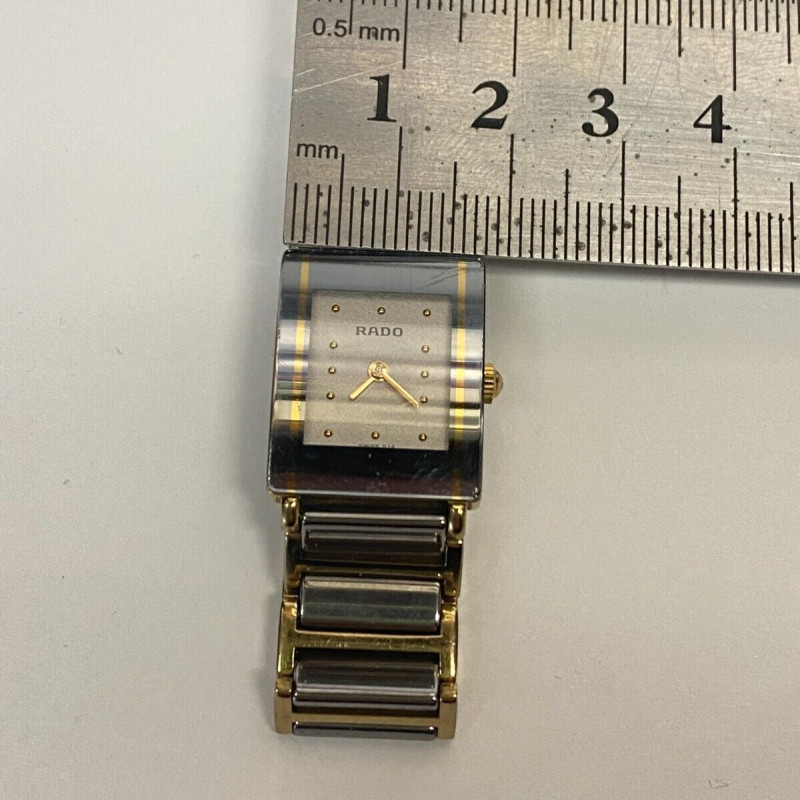Rado DiaStar Woman’s Watch White Ceramic Yellow Gold Tone