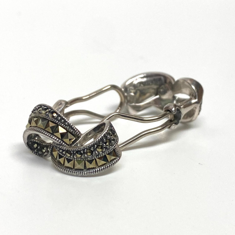 Vintage Judith Jack Sterling Silver Marcasite Earrings Vintage Judith Jack Sterling Silver Marcasite Earrings