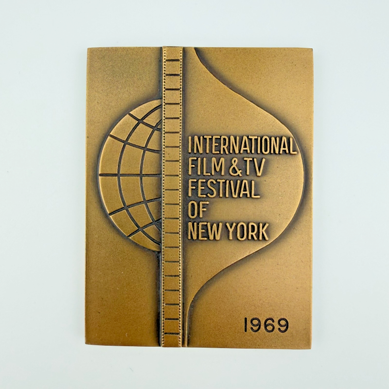 1969 Bronze Medal International Film & TV Festival of New York by Medalucart.co