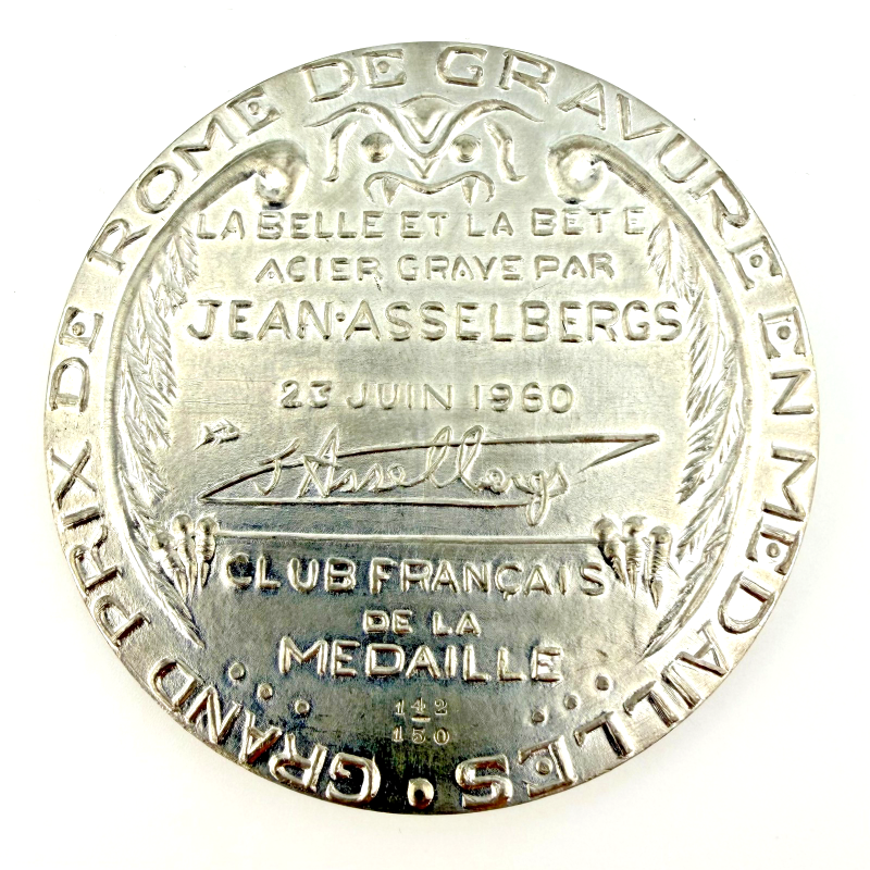 LA BELLE ET LA BETE by Asselberg Tin 70mm - Number 142 of 150 Prix de Rome