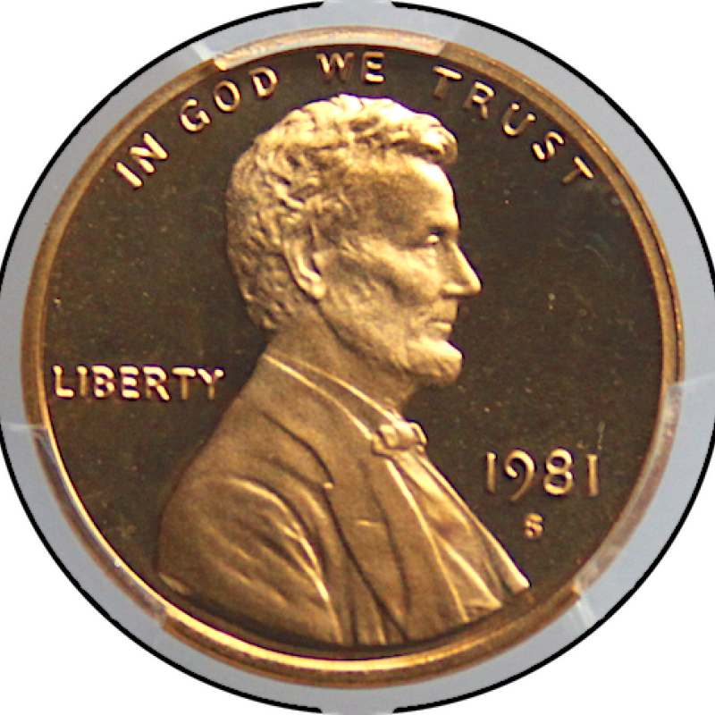 1981 S PCGS PR68DCAM TYPE 1 LINCOLN MEMORIAL PENNY 1C 