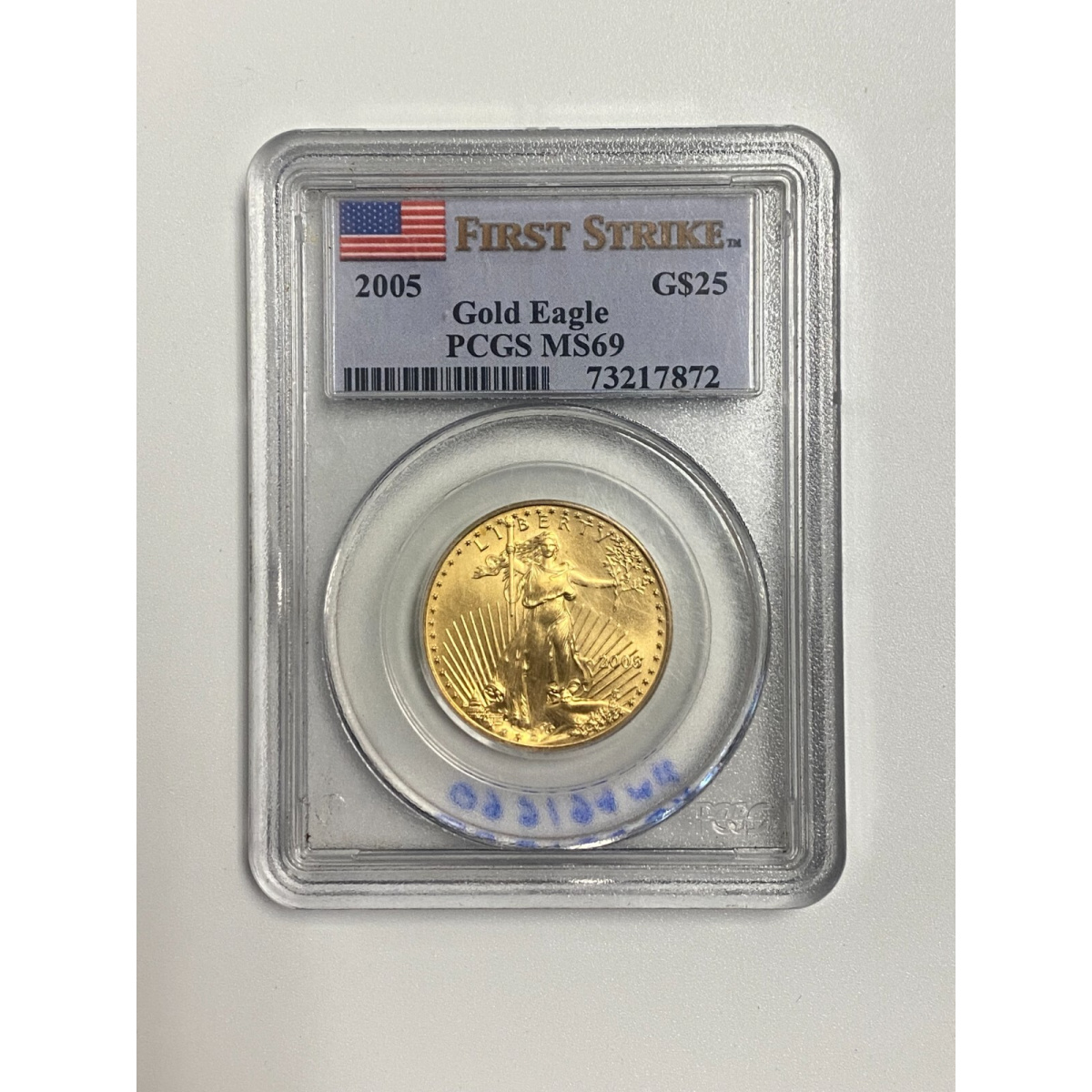 2005 G$25 1/2 oz Gold Eagle PCGS MS-69