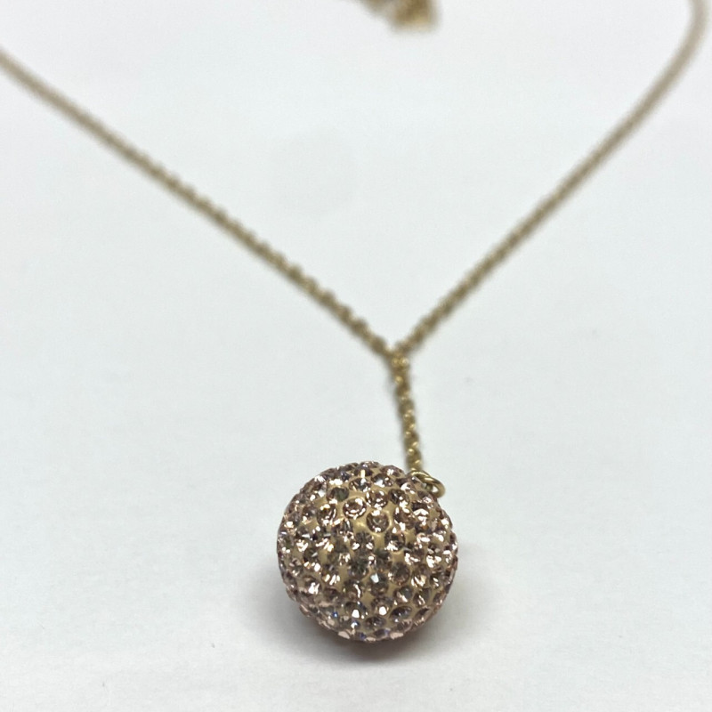 SWAROVSKI CRYSAL BALL Pendant Necklace 18" SWAROVSKI CRYSAL BALL Pendant Necklace 18"
