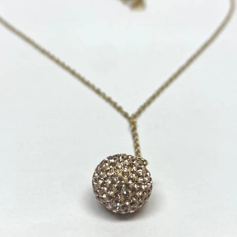 SWAROVSKI CRYSAL BALL Pendant Necklace 18"