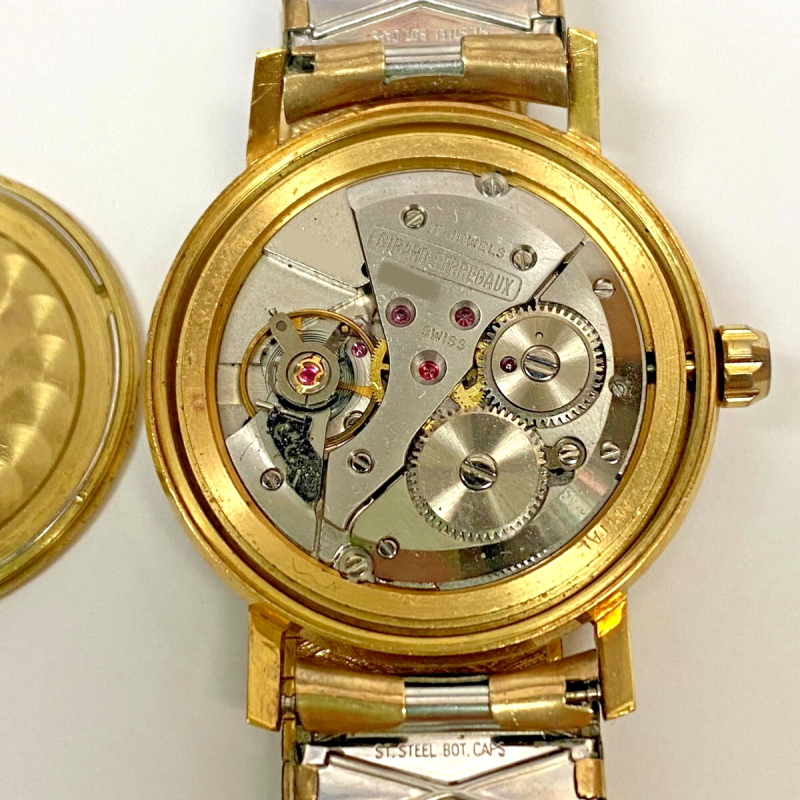 Vintage Girard-Perregaux Mens Watch 18K Solid Gold Chronometer