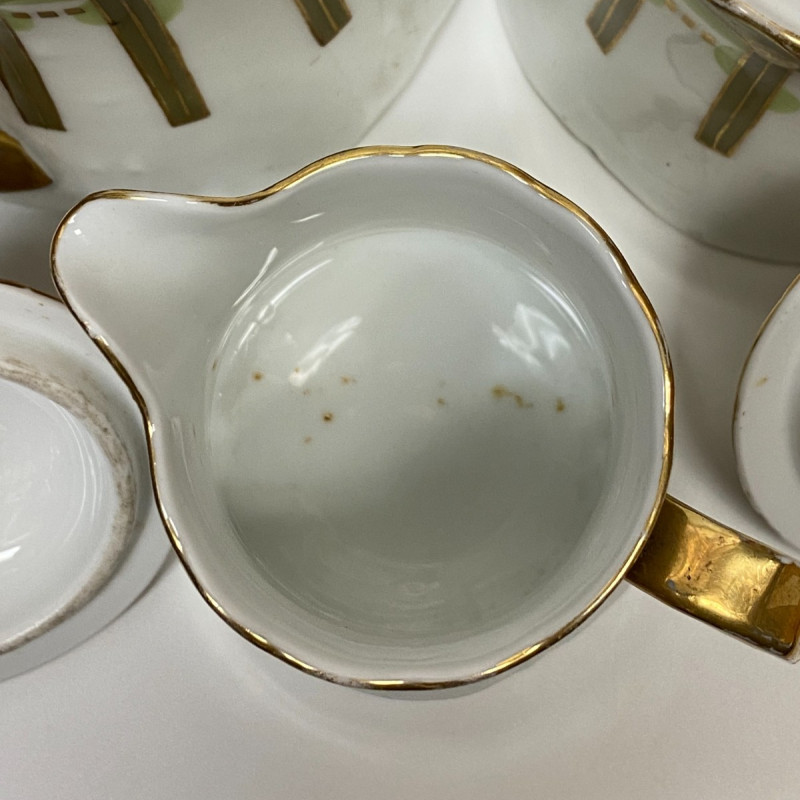 Teapot, sugar bowl and milk jug by Gardner Moscow