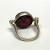 Ring 925 Silver Natural Honey Amber Size 6.25