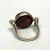 Ring 925 Silver Natural Honey Amber Size 6.25