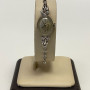 Rolex Ladies 14k SOLID WHITE GOLD Dress with Diamonds 1950s