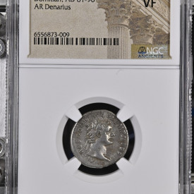 ROMAN EMPIRE  Domitian, AD 81-96  AR Denarius