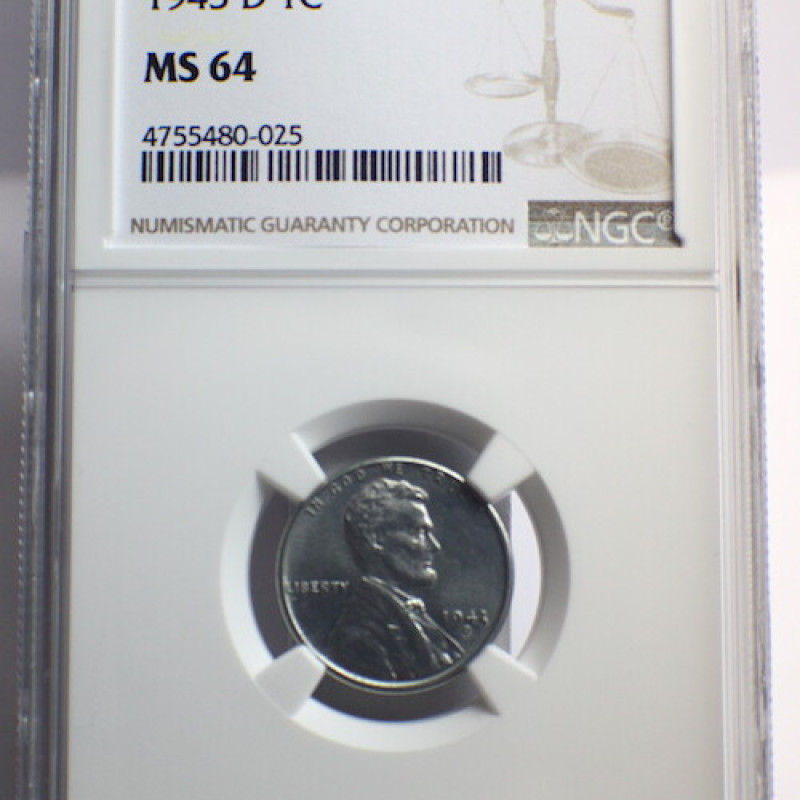1943 D 1C NGC LINCOLN WHEAT MS 64 1C LIBERTY DDO
