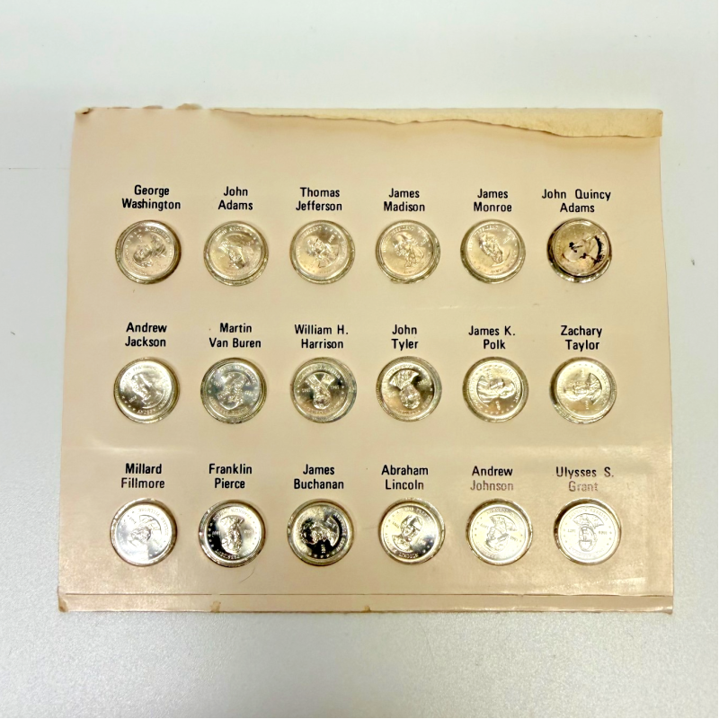 Franklin Mint Presidential Mini-Coin Set First Edition Sterling Silver 36 Coins
