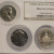 5- PIECE SILVER HALF DOLLAR SET BRILLANT PROOF 2 COINS ROTATED 