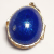 Small Antique Sterling Silver Blue Enamel Egg Engraved Angel Pendant Small Antique Sterling Silver Blue Enamel Egg Engraved Angel Pendant