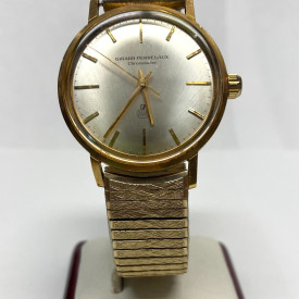 Vintage Girard-Perregaux Mens Watch 18K Solid Gold Chronometer, Size 7