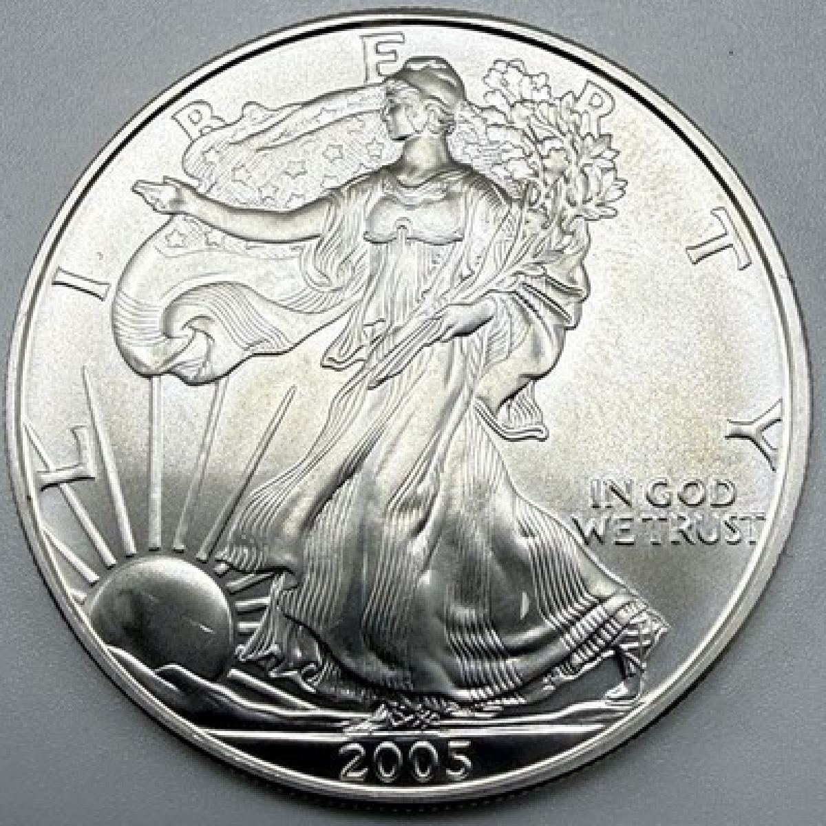 2005 American Silver Eagle $1 1 oz .999 Silver Coin BU