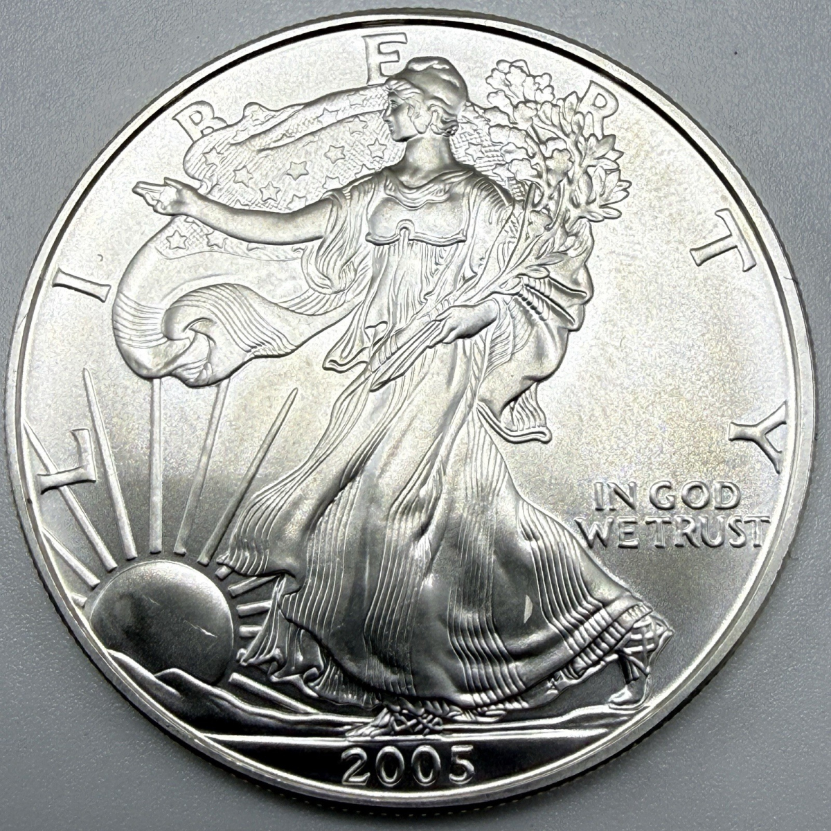 2005 American Silver Eagle $1 1 oz .999 Silver Coin BU