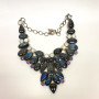 Antique Natural Labradoriten Necklace, Silver 900