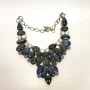 Antique Natural Labradoriten Necklace, Silver 900
