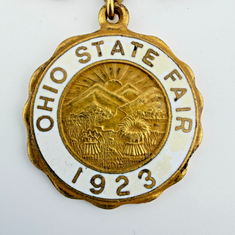 Antique 1924 BPOE Elks Grand Lodge Boston Convention Badge with 1923 Ohio State