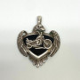 Vintage As Motorcycle Eagle “Live To Ride” Pendant 16.1 Grams