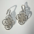 Genuine Tiffany Paloma Picasso Venezia Goldoni Quadruplo Silver Dangle Earrings