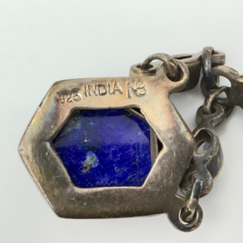 Vintage Nicky Butler Sterling Silver Rainbow Moonstone Lapis Dangle Earrings