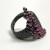 Sterling Silver Black Onyx and Rubies Ring Sterling Silver Black Onyx and Rubies Ring