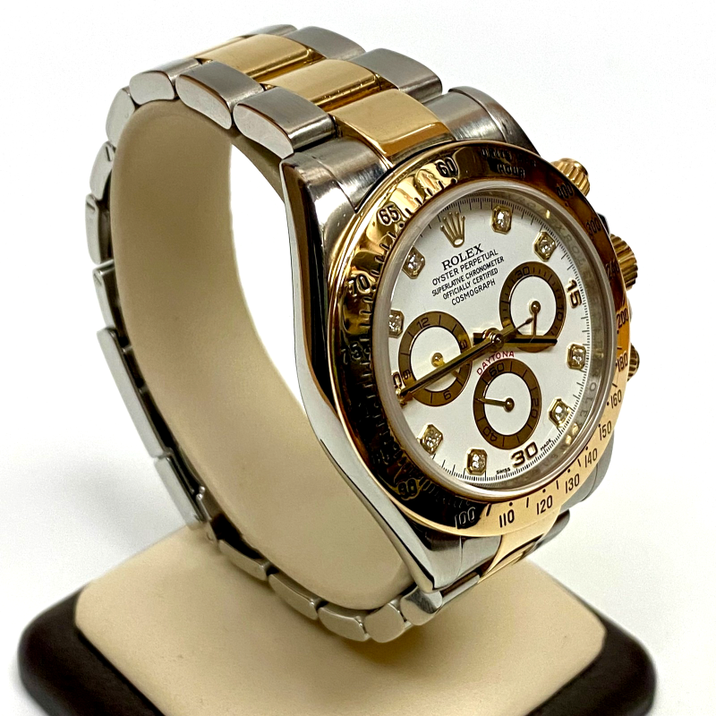 Pre-Owned Rolex Daytona 40mm 2 tone 18k Yellow Gold Watch 116523, 18k Gold Beze