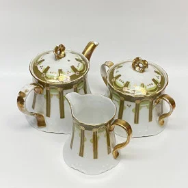 Teapot, sugar bowl and milk jug by Gardner Moscow
