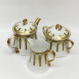 Teapot, sugar bowl and milk jug by Gardner Moscow