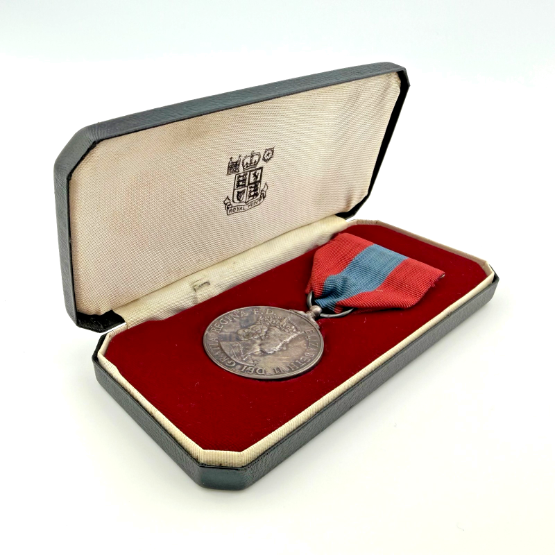Imperial Service Medal to Harry Ambridge, Elizabeth II issue in Official case