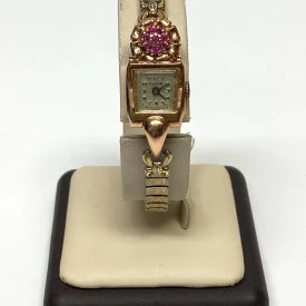 Vintage Fluva Ryby 14k Woomen's Wristwatch