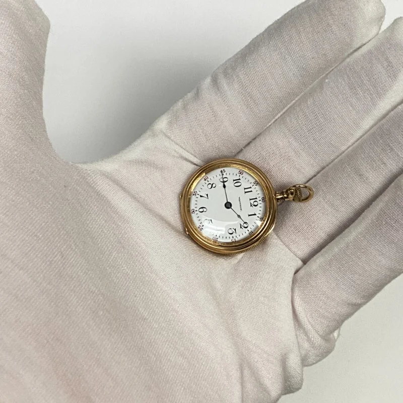 Rare American Waltham W.W.C. MFG.CO 14K U.S ASSAY Pocket Watch, With Engraving