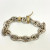 Italy 925 Sterling Silver and 18K Gold Bracelet - Elegant two tone Design Italy 925 Sterling Silver and 18K Gold Bracelet - Elegant two tone Design