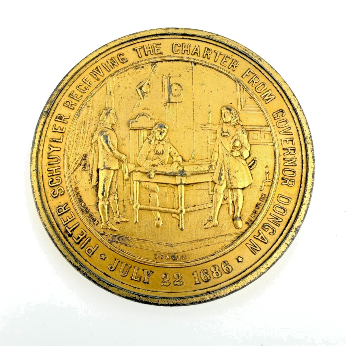 Albany, New York 1886 200th Anniversary Commemorative Medal by George H. Lovett