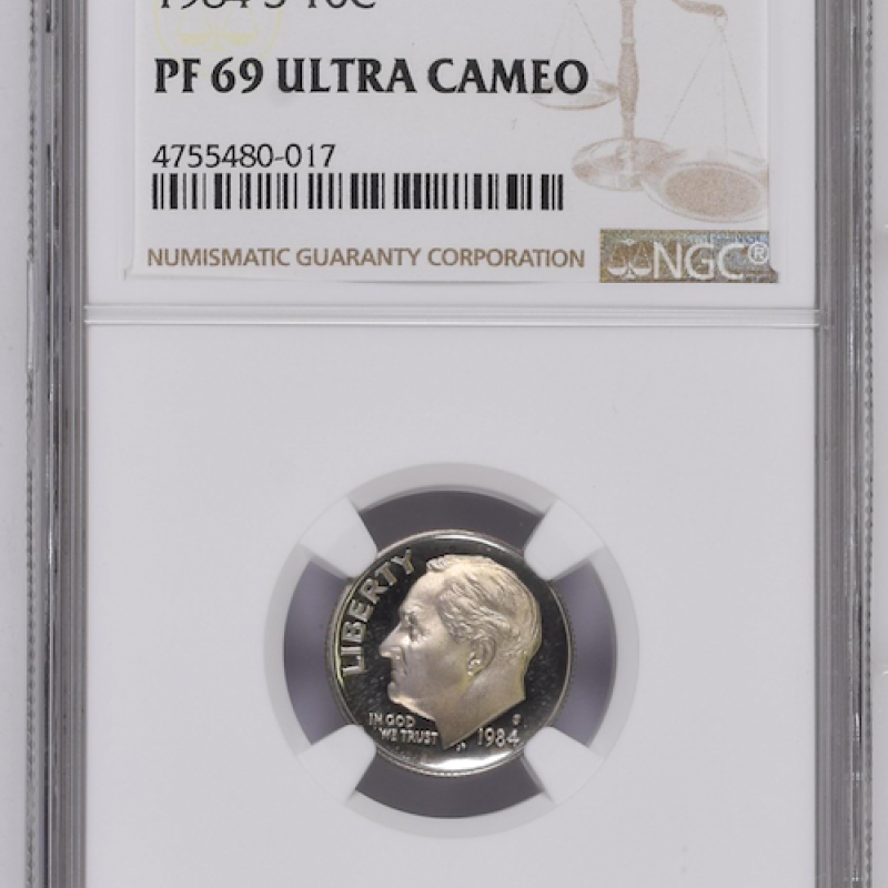  NGC PF69 ULTRA CAMEO 1984 S 10 C ROOSEVELT