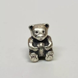 Genuine Pandora Sterling Silver TEDDY BEAR Stuffed Animal Charm 790395 RETIRED