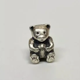 Genuine Pandora Sterling Silver TEDDY BEAR Stuffed Animal Charm 790395 RETIRED