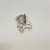 Silver pendant, 925 skull with CZ, Stamped 925