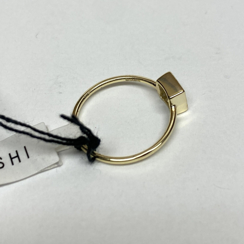 Shashi White Sapphire Square Centered Sterling Silver Ring Size 8