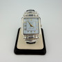 Ecclissi 2760 Sterling Silver 925 Rectangular Ladies Watch Black Strap 7.25"