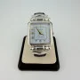 Ecclissi 2760 Sterling Silver 925 Rectangular Ladies Watch Black Strap 7.25"