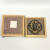 Antique Japanese Tsuba - Iron Sword Guard with Gold Inlay - Pinecone Motif Antique Japanese Tsuba - Iron Sword Guard with Gold Inlay - Pinecone Motif