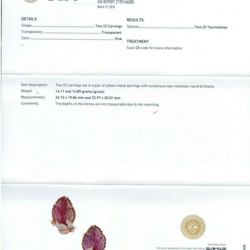 Estate 18K Yellow Gold Multi Color Tourmaline & Diamond Necklace & Earrings Set Estate 18K Yellow Gold Multi Color Tourmaline & Diamond Necklace & Earrings Set