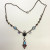NICKY BUTLER STERLING UNUSUAL FESTOON DRAPE MOONSTONE, GARNET 17 NECKLACE