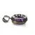 925 Sterling Silver Vintage Real Dark Purple Oval Amethyst Gemstone Pendant